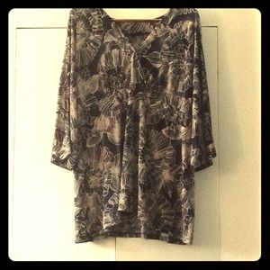 Long sleeve polyester wash and wear